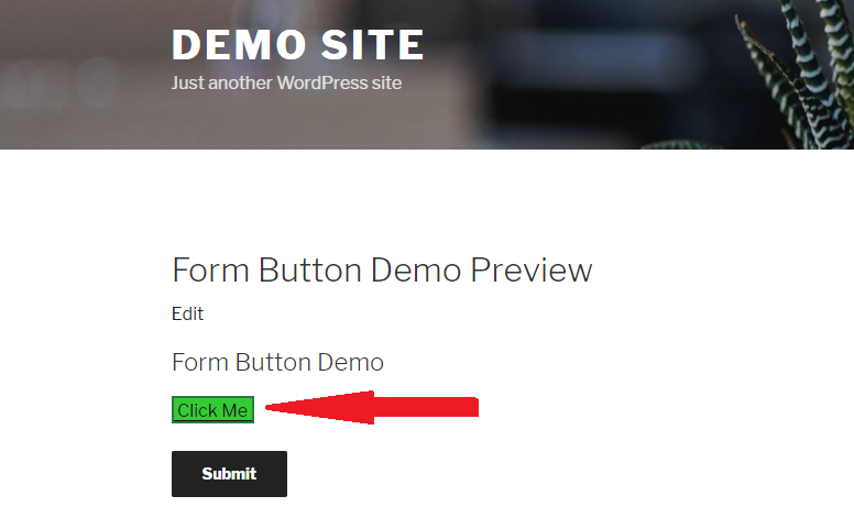 add a button to a wordpress form - it's a button!