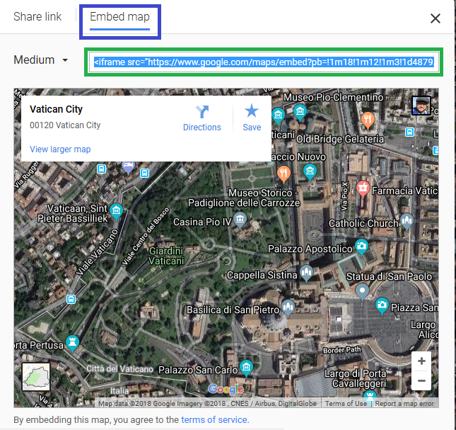 Google map for finding your location