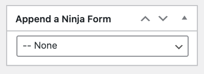 append ninja forms