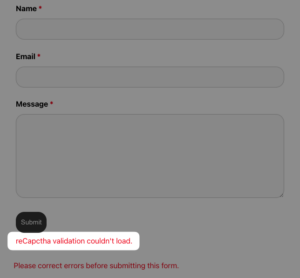 Why Recaptcha Isn'T Working On Your WordPress Form