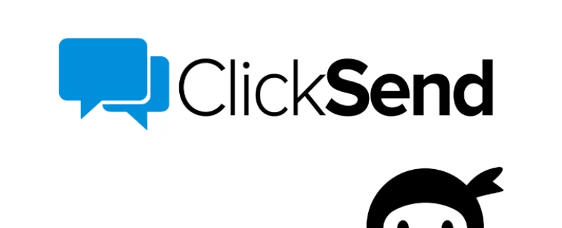 clicksend and ninja forms logo
